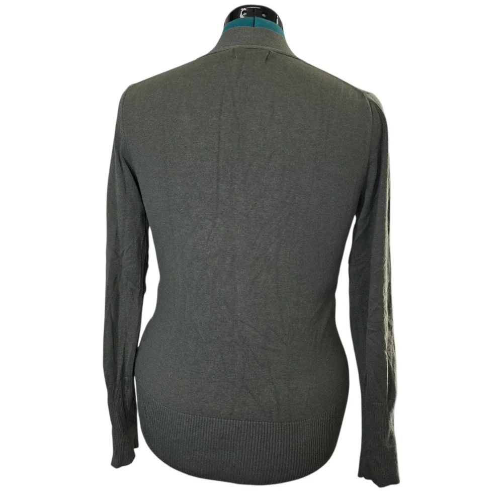 Banana Republic Mens Olive Green Silk Cotton Cashmere V-Neck Sweater M 673665-16